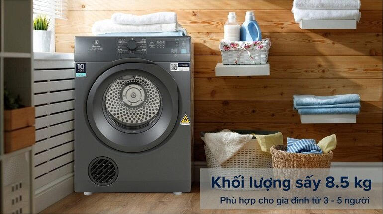 Máy sấy Electrolux 8.5kg EDV854N3SB 