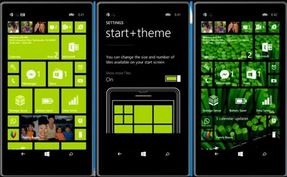 Windows Phone 8  Thiết lập các ô chức năng ngoài màn hình Start