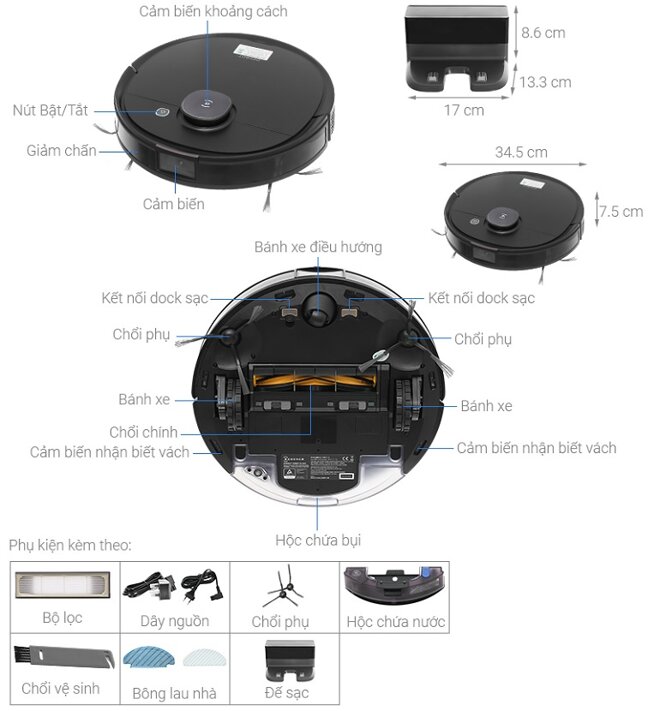 Robot hút bụi Deebot T8 AIVI