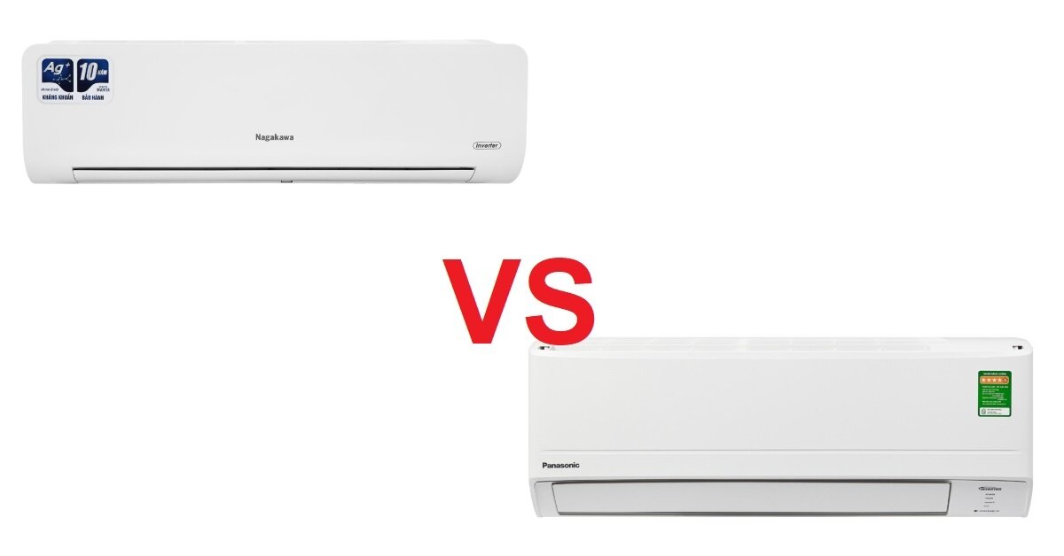 So sánh máy lạnh Panasonic CU/CS-PU9WKH-8M và Nagakawa NIS-C09R2H10: lựa chọn điều hòa inverter 1 HP nào tốt hơn?