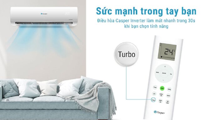 6 mẫu điều hòa Casper inverter 1 chiều phù hợp cho phòng dưới 20m2 