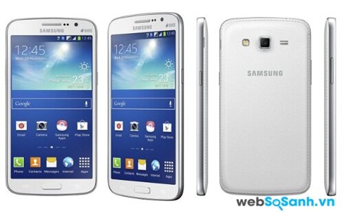 Galaxy Grand 2 thì lại thừa hưởng những đường nét sang trọng và đẹp mắt từ các siêu phẩm Galaxy S4 và Galaxy Note 3
