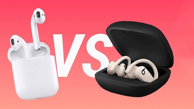 so sánh tai nghe airpods và powerbeats pro