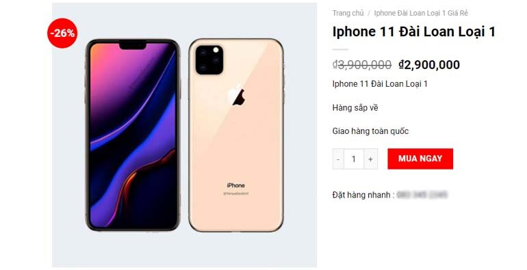 iphone 11 đài loan