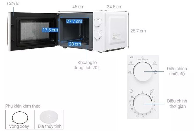 Lò vi sóng Electrolux EMM20K18GW có một số chức năng tiên tiến