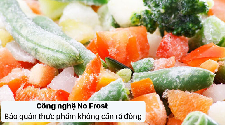 Công nghệ No Frost giúp tiết kiệm thời gian rã đông thực phẩm