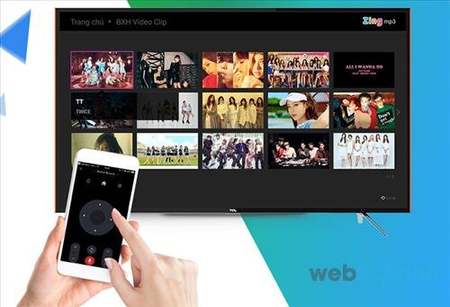 Điều khiển tivi được thay thế bằng smartphone