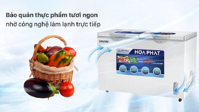 Tủ đông Hòa Phát 350 lít