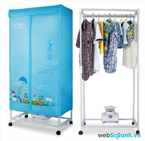 Máy sấy quần áo Facare JK2013 có thể dùng như một tủ treo đồ bình thường