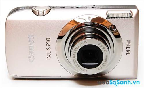 Máy ảnh compact Canon IXUS 220 HS được trang bị cảm biến CCD-CMOS kích thước 1 / 2.3 
