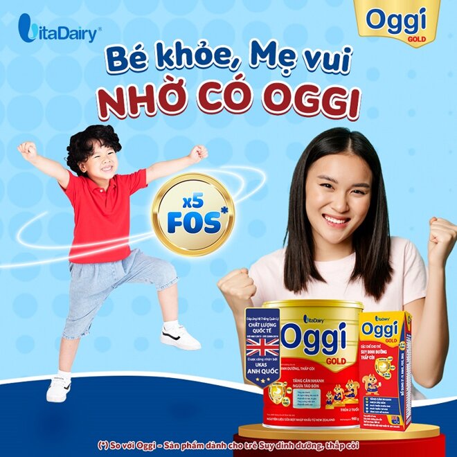 Sữa Oggi bột giàu dinh dưỡng, tốt cho bé