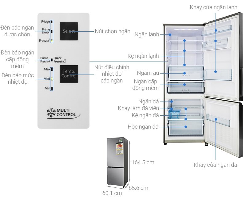 Lý do nên lựa chọn tủ lạnh Panasonic Inverter 290 lít NR-BV320QSVN trong năm 2025