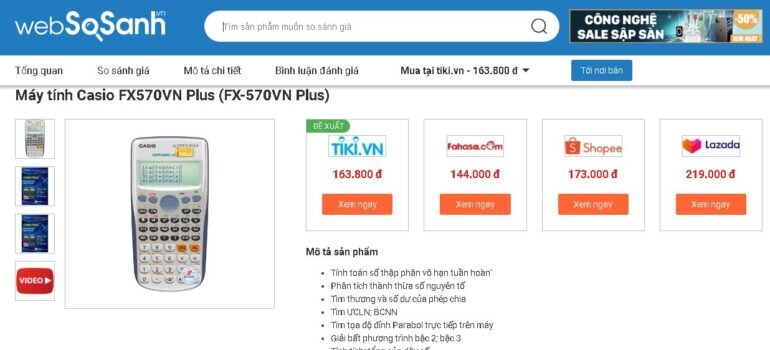 Có nên mua máy tính Casio FX 570VN Plus sử dụng không?