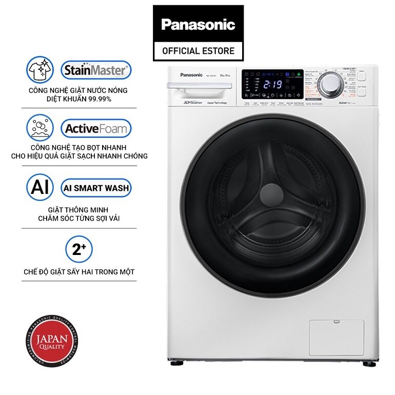 Máy giặt sấy Panasonic NA-S96FG1WVT - Inverter, 9 Kg