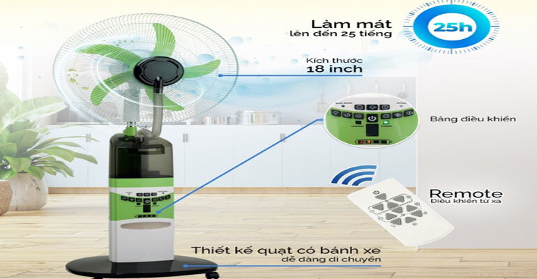 Giá quạt tích điện HJD-918PS khá cao Quạt tích điện Honjianda HJD-918PS