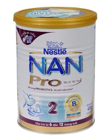 Sữa bột Nan Pro 2 - hộp 400g (dành cho trẻ từ 6 - 12 tháng)