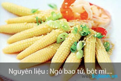 Ngô bao tử chiên giòn