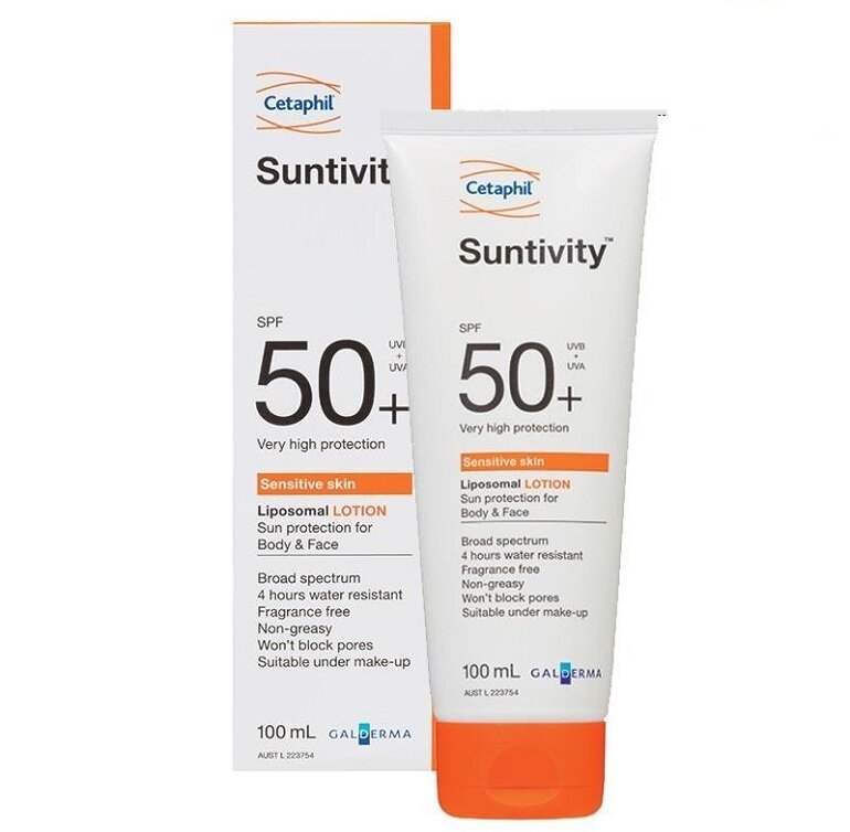 Kem chống nắng cho da nhạy cảm Cetaphil Suntivity SPF 50+