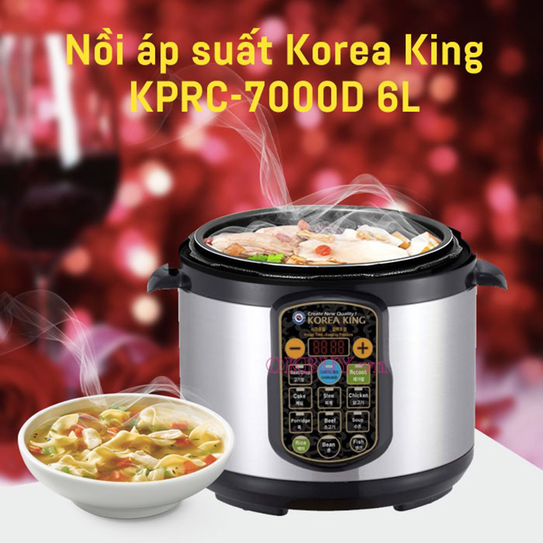 Nồi áp suất điện Korea King KPRC-7000D 6L