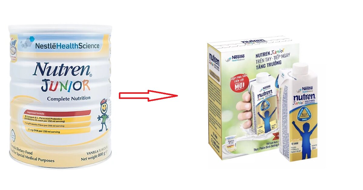 5 lý do bạn nên chọn mua sữa Nutren Junior pha sẵn cho con