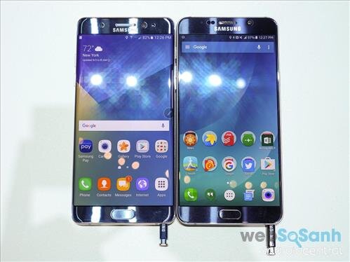 So sánh Samsung Galaxy Note 7 và Samsung Galaxy Note 5