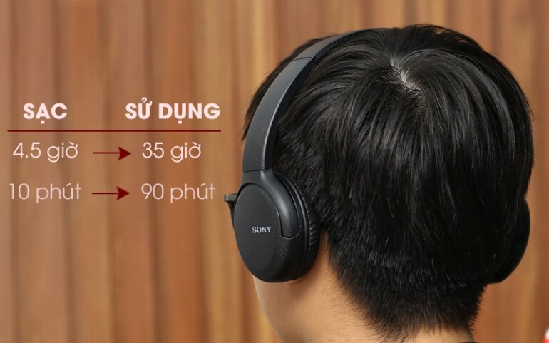 Thời lượng pin khủng cùng âm thanh phát trực tiếp qua Bluetooth