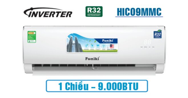 ĐIỀU HÒA FUNIKI 9000BTU 1 CHIỀU INVERTER HIC09MMC