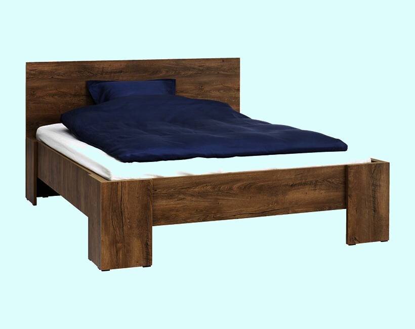 Khung giường gỗ công nghiệp Vedde màu sồi