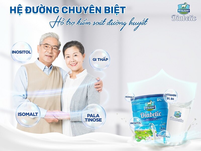 Tìm hiểu thành phần dưỡng chất của sữa Vitaligoat Diabetc