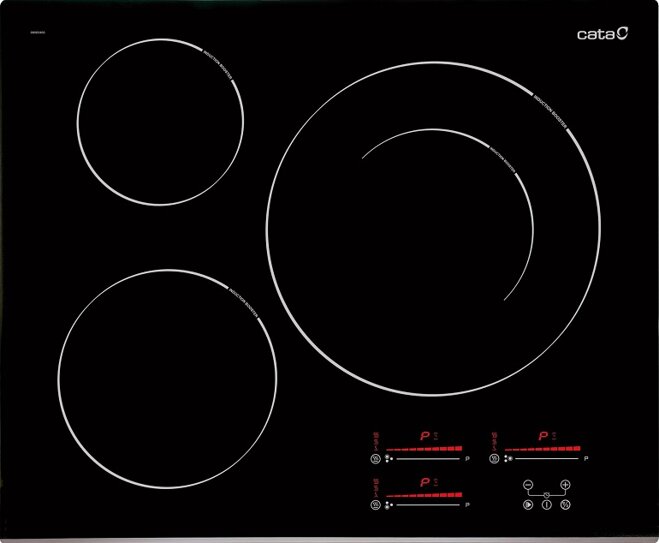 Bếp từ âm 3 vùng nấu Cata INSB 6032