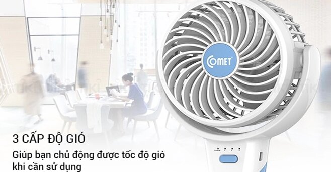 Quạt tích điện Comet CRF0904B