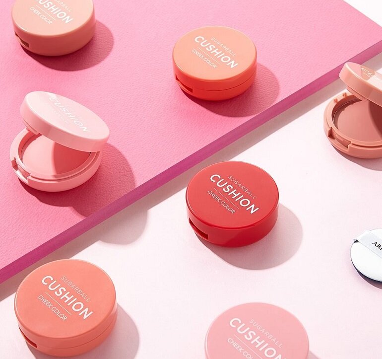 Phấn má hồng dạng kem Aritaum Cushion Sugarball Blusher thịnh hành