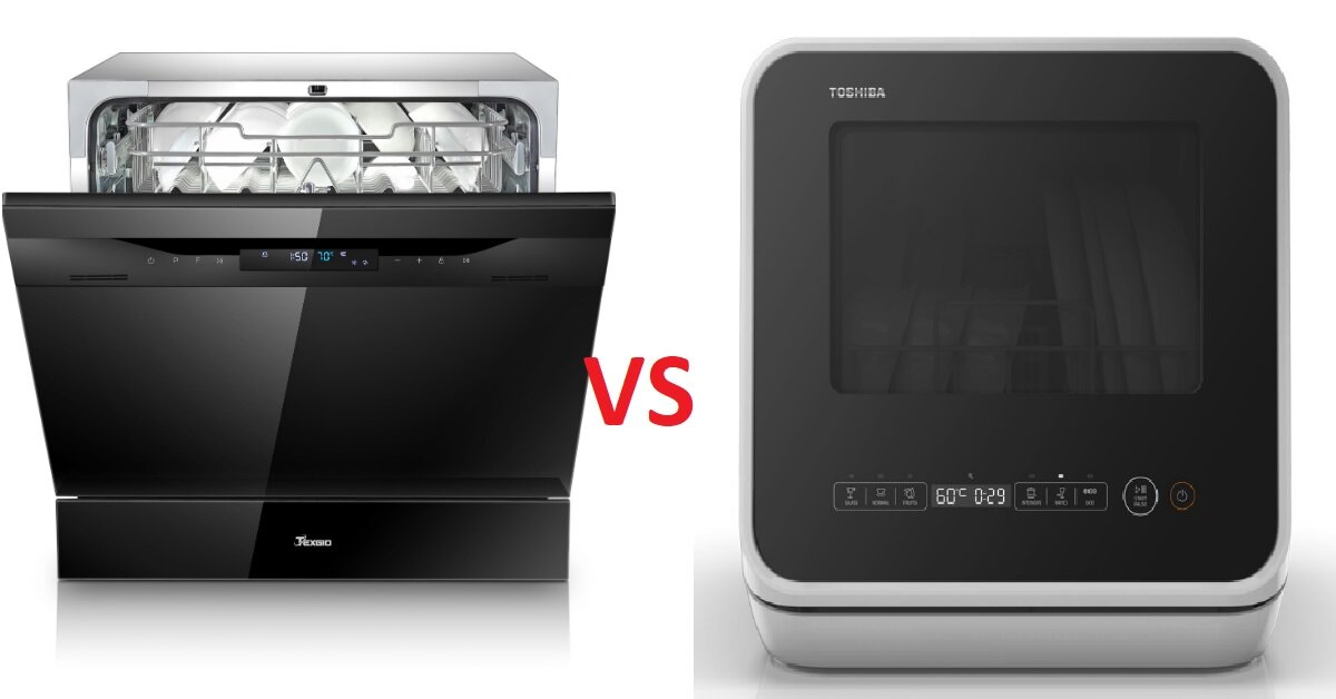 So sánh máy rửa bát Toshiba và Texgio: máy rửa bát loại nào tốt?