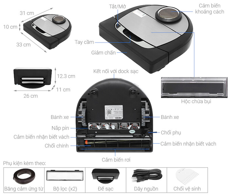 Robot hút bụi Neato Botvac D7 Connected