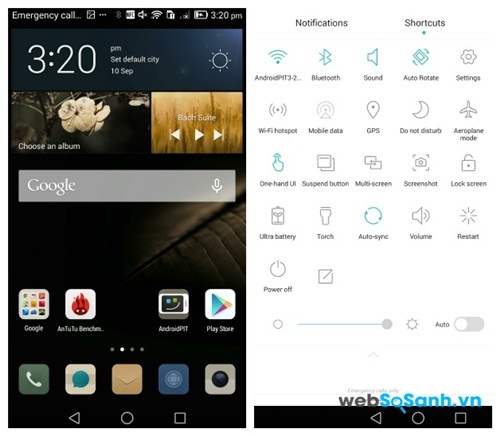 Huawei Ascend Mate 7 sử ụng hệ điều hành Android 4.4.2 với giao diện trực quan dễ sử dụng