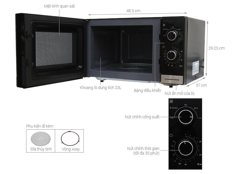 Lò vi sóng Electrolux 23 lít EMM2308X