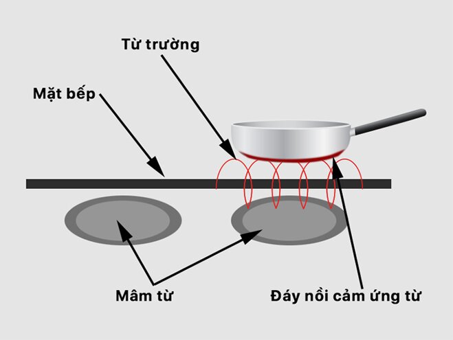 Nguyên lý hoạt động của bếp điện từ