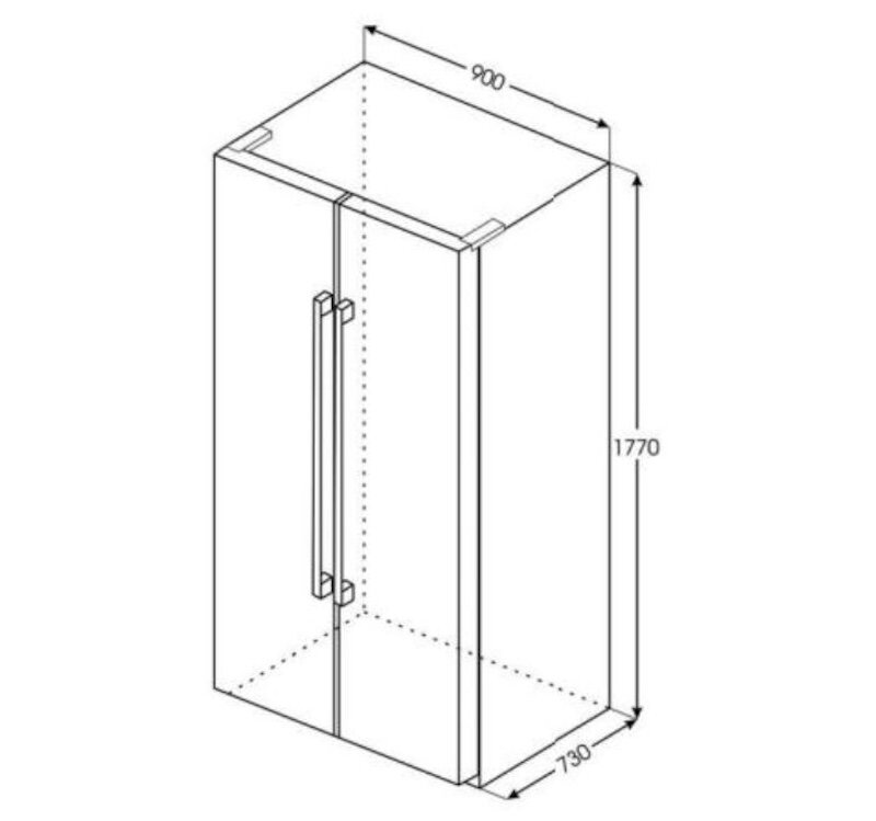 Tủ lạnh Brandt 581 lít BFA1791NA thiết kế đẹp mắt, công nghệ hiện đại