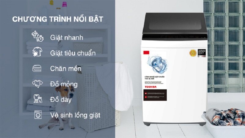 TOP 5 máy giặt Toshiba 8kg cửa đứng đáng mua năm 2025, giá rẻ dưới 5 triệu đồng!
