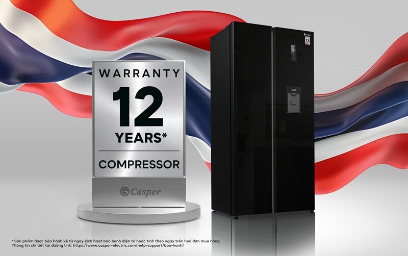 Tủ lạnh side by side Casper 460 lít RS-D462SBS rất sang xịn, giá lại 