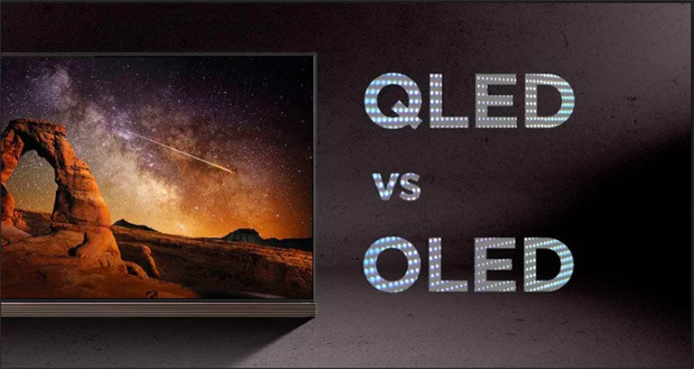 So sánh sự khác biệt giữa tivi OLED và QLED