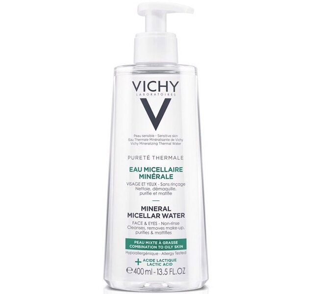 Vichy Pureté Thermale Mineral Micellar Water For Combination To Oily Skin