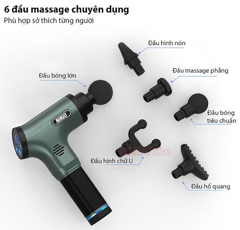 Súng massage gun điều trị căng cơ NIKIO NK-172