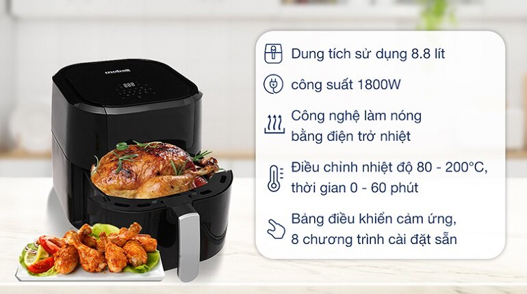 Nồi chiên không dầu Mobell YJ-711AD 8.8 lít