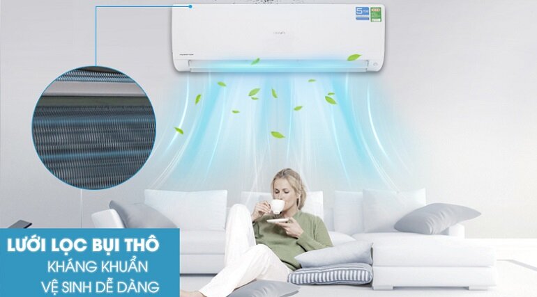 điều hòa Aqua 18000 BTU 1 chiều Inverter AQA-KCR18PA gas R-32