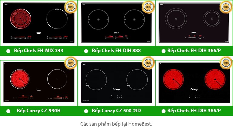 bếp từ chính hãng tại Homebest