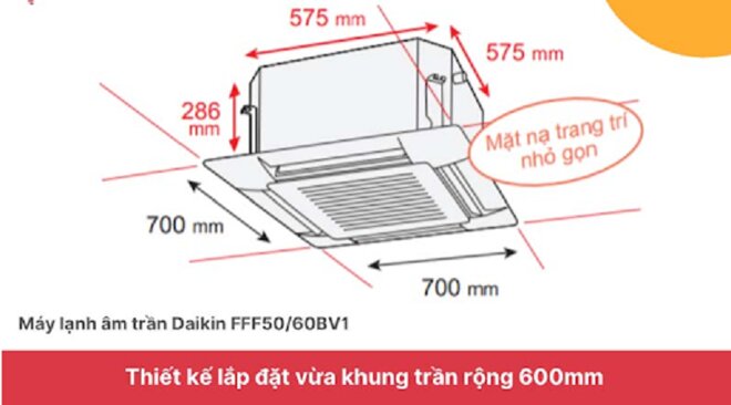 Review điều hòa Daikin FFFC50AVM/RZFC50DVM+BRC7M531W86+BYFQ60CAW 