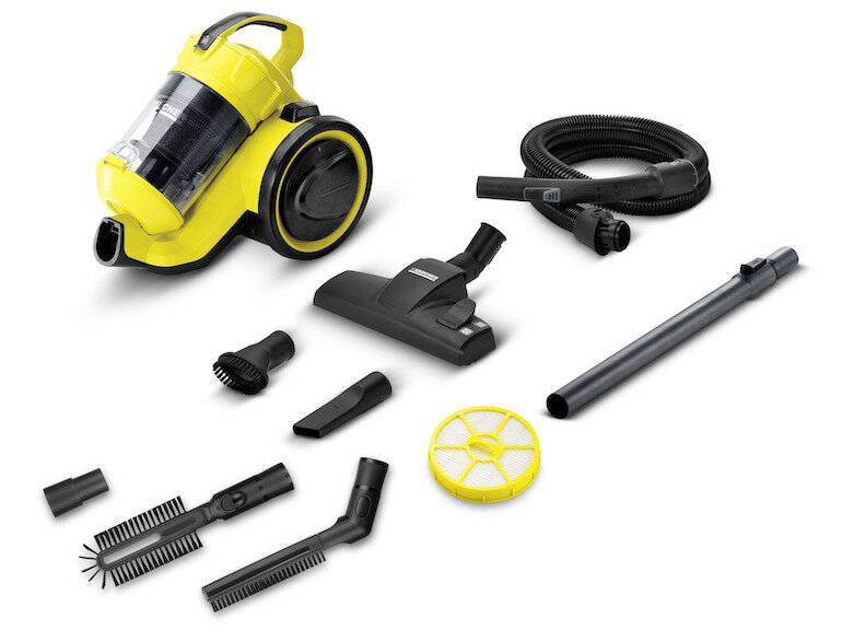 Máy hút bụi Karcher VC 3 PLUS được trang bị nhiều đầu hút