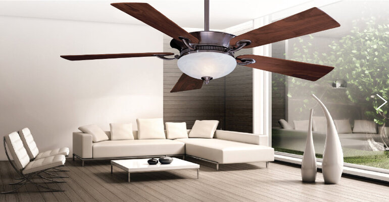 GK DELANO F701 PW thích hợp lắp đặt ở mọi không gian Quạt trần GK DELANO F701 PW
