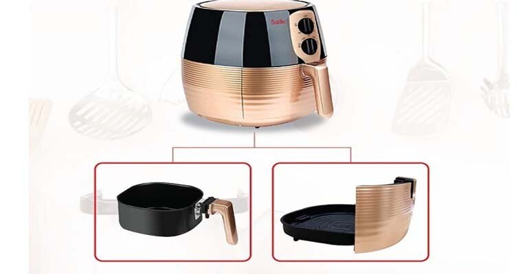 Nồi chiên không dầu Saiko FRY-5000T với thiết kế vô cùng bắt mắt Nồi chiên không dầu Saiko FRY-5000T